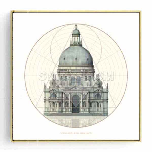 Stockroom Artworks - Square Canvas Wall Art - Basilica di Santa Maria della Salute - More Sizes