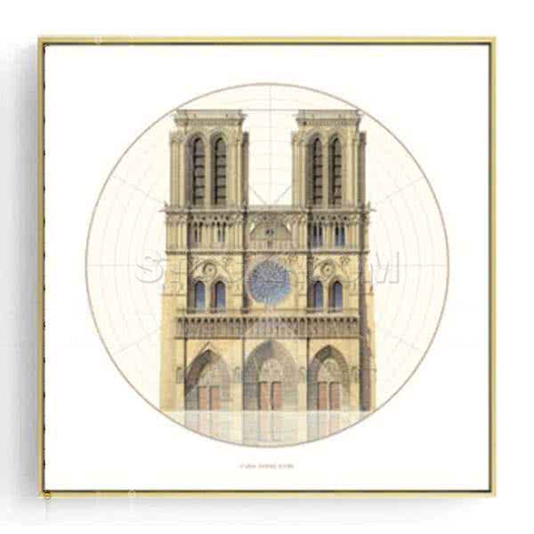 Stockroom Artworks - Square Canvas Wall Art - Notre-Dame de Paris - More Sizes
