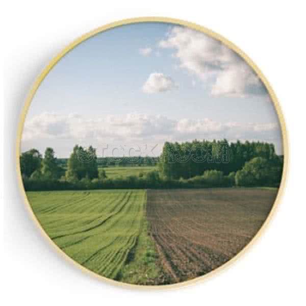 Stockroom Artworks - Circle Canvas Wall Art - Pastoralism - More Sizes