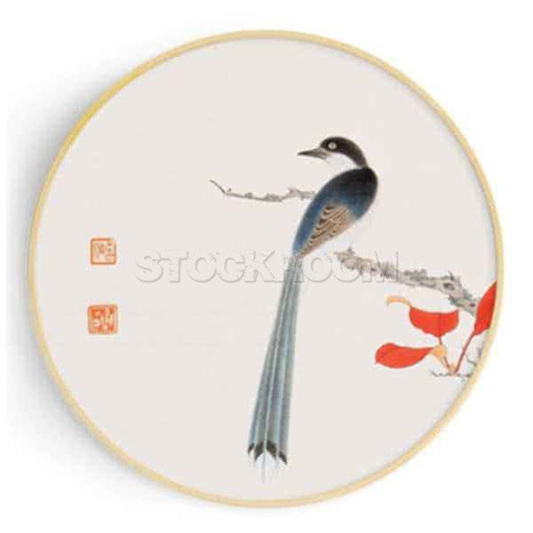 Stockroom Artworks - Circle Canvas Wall Art - Flycatcher - More Sizes