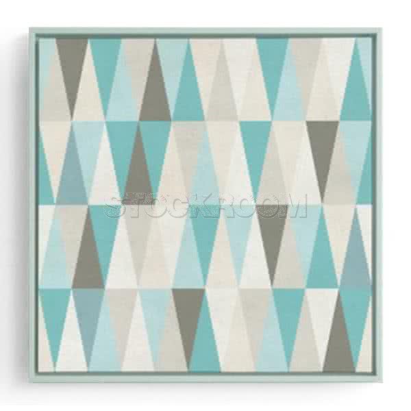 Stockroom Artworks - Square Canvas Wall Art - Geometric Isosceles Triangles I - More Sizes