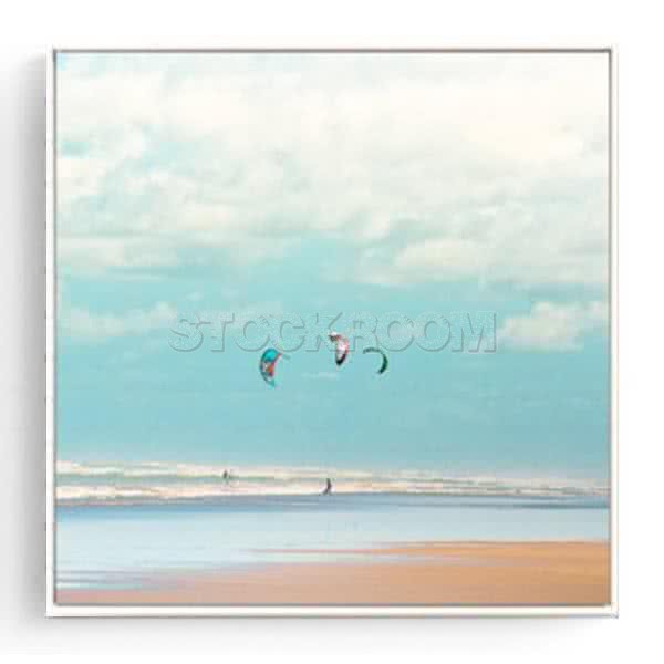 Stockroom Artworks - Square Canvas Wall Art - Paragliding - More Sizes