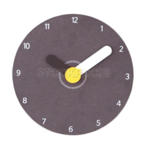 Crelle Round Wall Clock - Brown