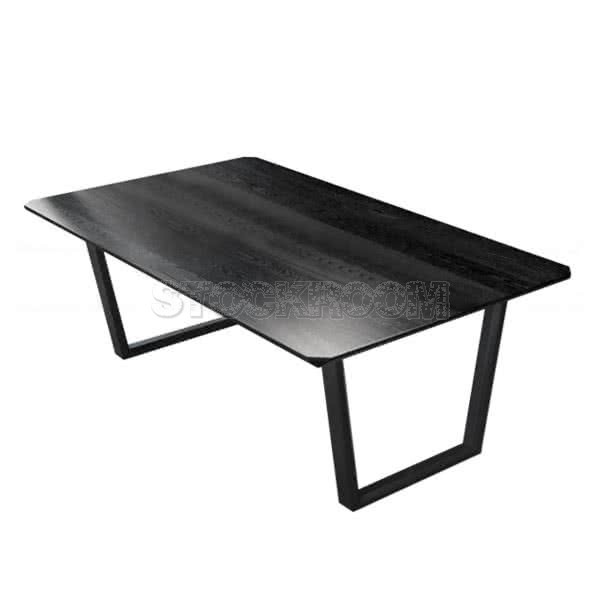 Andre Black Rectangle Dining Table 