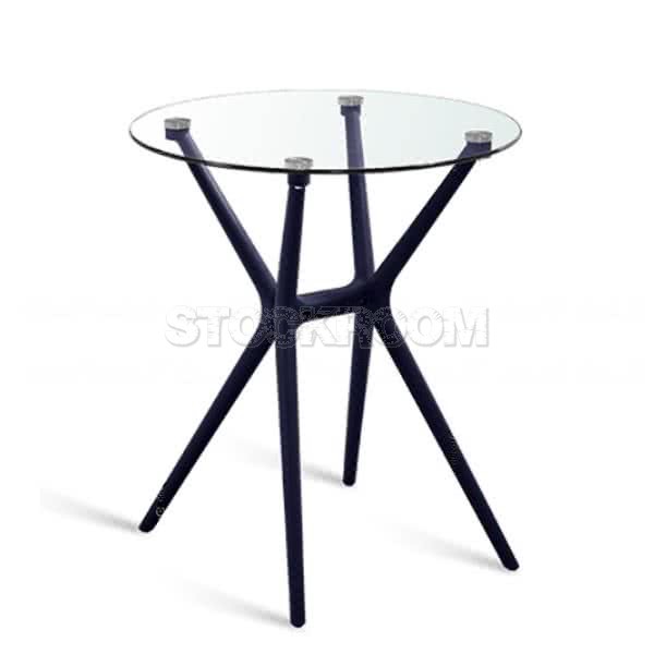 Isidoro Contemporary Round Glass Table