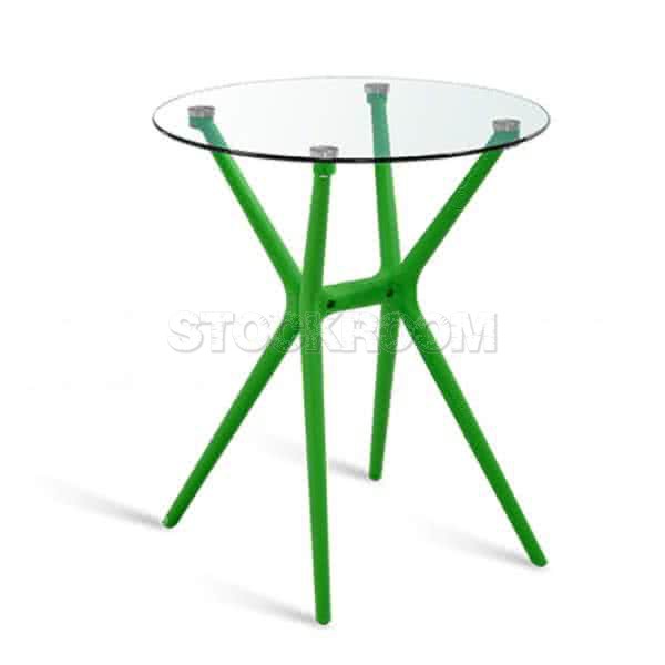 Isidoro Contemporary Round Glass Table