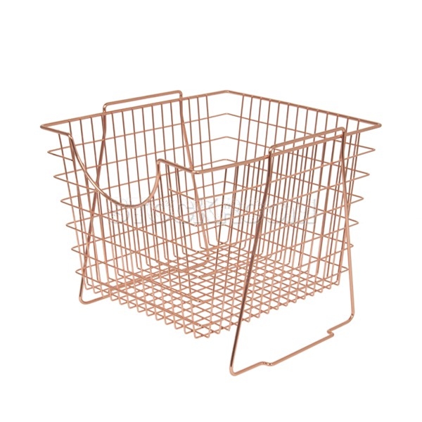 Dijon Copper Plated Stackable Pantry Storage Basket