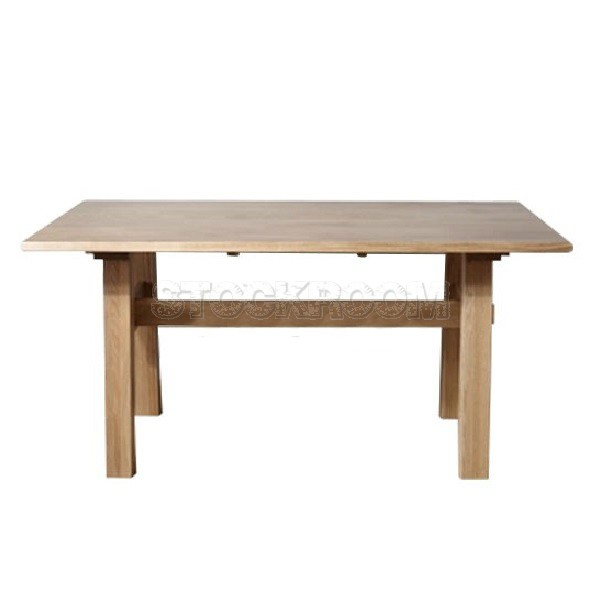 Dixon Solid Oak Wood Dining Table