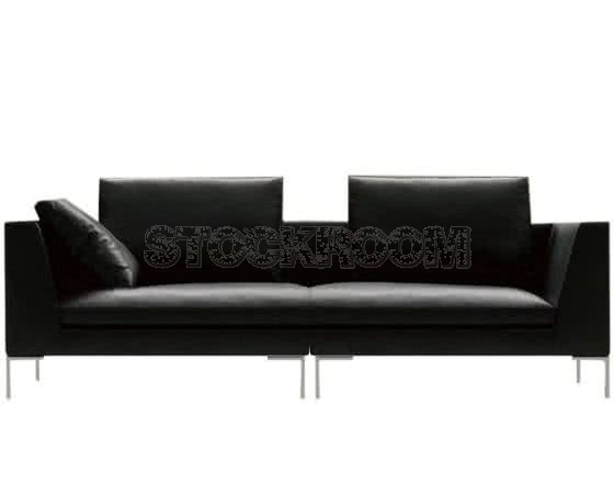 Domino Leather Feather Down Sofa