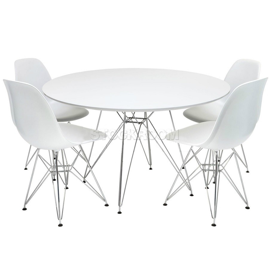 Charles Eames DSR Style Round Dining Table