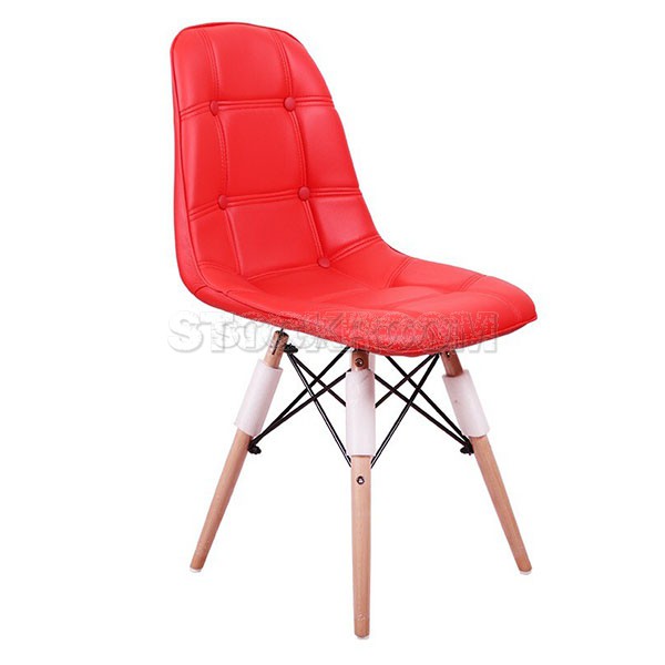 Eames DSW Style Dining Chair - Molded Leather Version