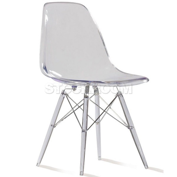 Eames DSW Style Dining Chair - Transparent