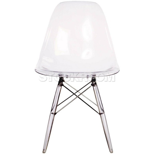 Eames DSW Style Dining Chair - Transparent