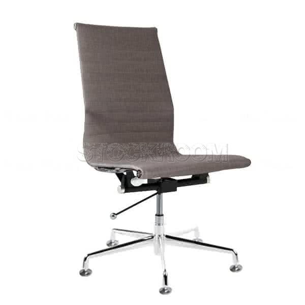 Eames Style Fabric Highback Adjustable Fixed Office Chair (Without Armrest)