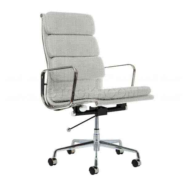 Eames Style Fabric Softpad Highback Office Chair With Castors