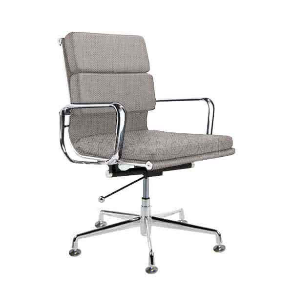Eames Style Fabric Softpad Lowback Adjustable Fixed Office Chair