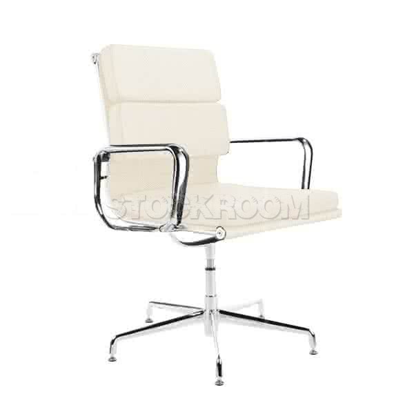 Eames Style Fabric Softpad Lowback Fixed Office Chair