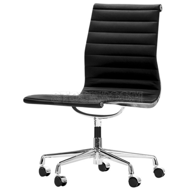 Eames Style Highback Fixed Office Chair With Castors (Without Armrest)