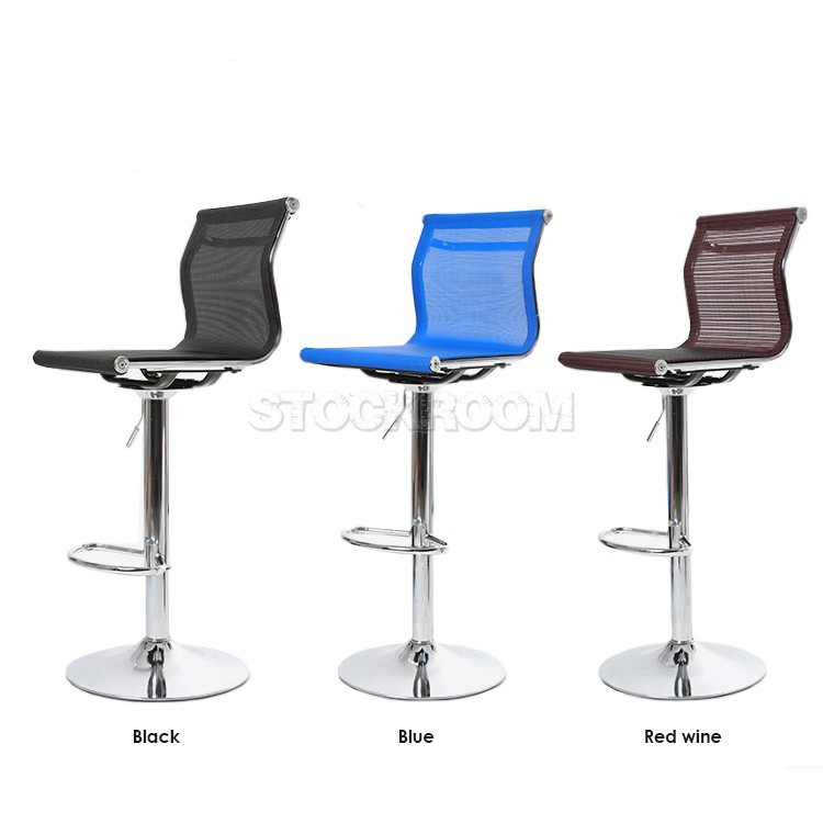 Eames Style Mesh Adjustable Bar Stool