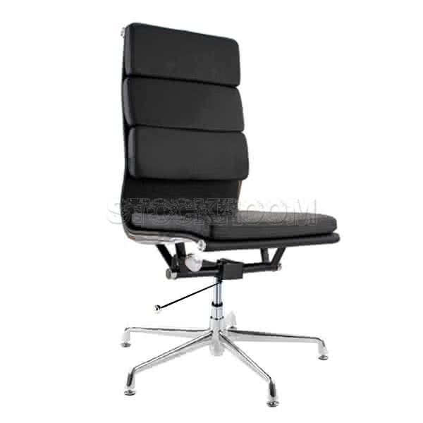 Eames Style Softpad Highback Adjustable Fixed Office Chair (Without Armrest)