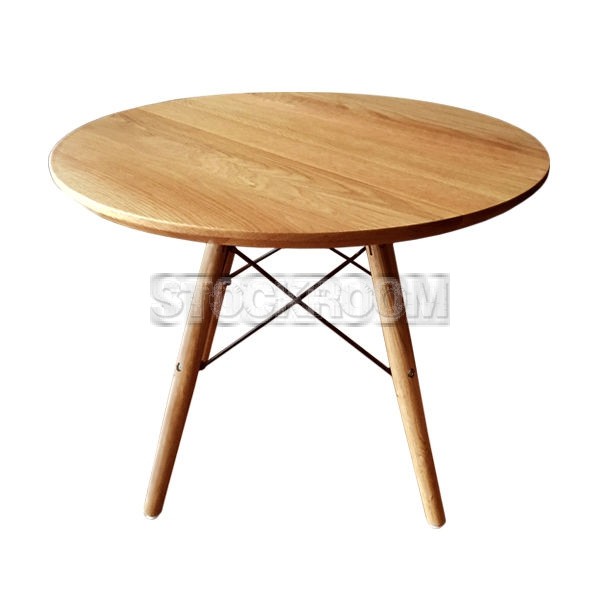 Eames Style Solid Oak Wood Table