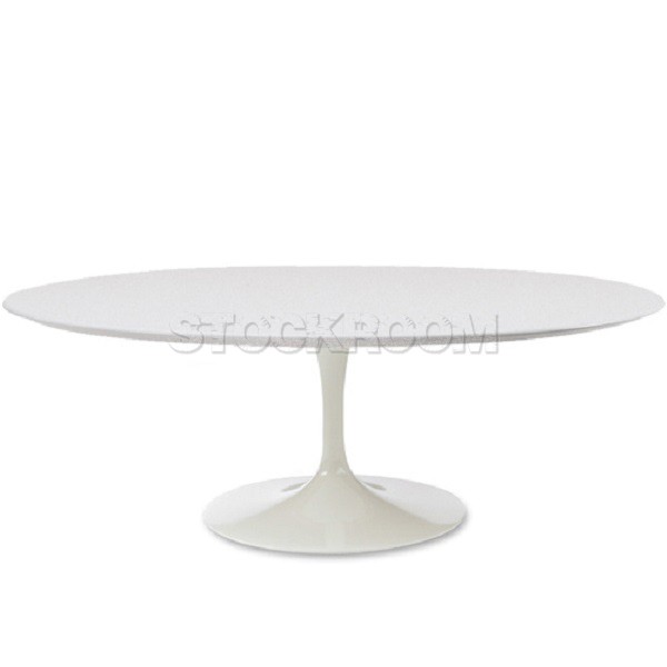Eero Saarinen Tulip Style Oval Dining Table