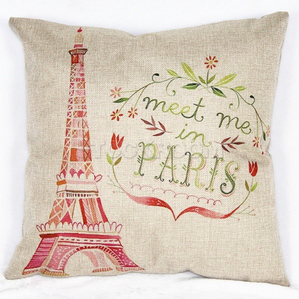 Eiffel Tower Decorative 2 Cushion