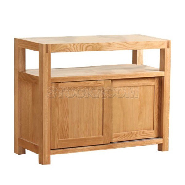 Elbern Solid Oak Wood Cabinet