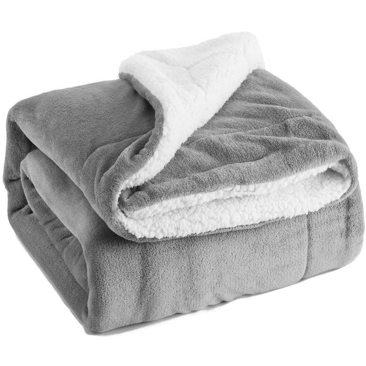 Emilia Gray Sherpa Throw