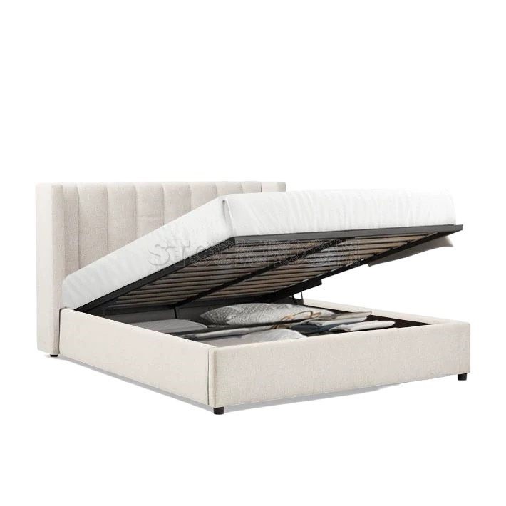 Emmett Fabric Upholstered Storage Bed Frame