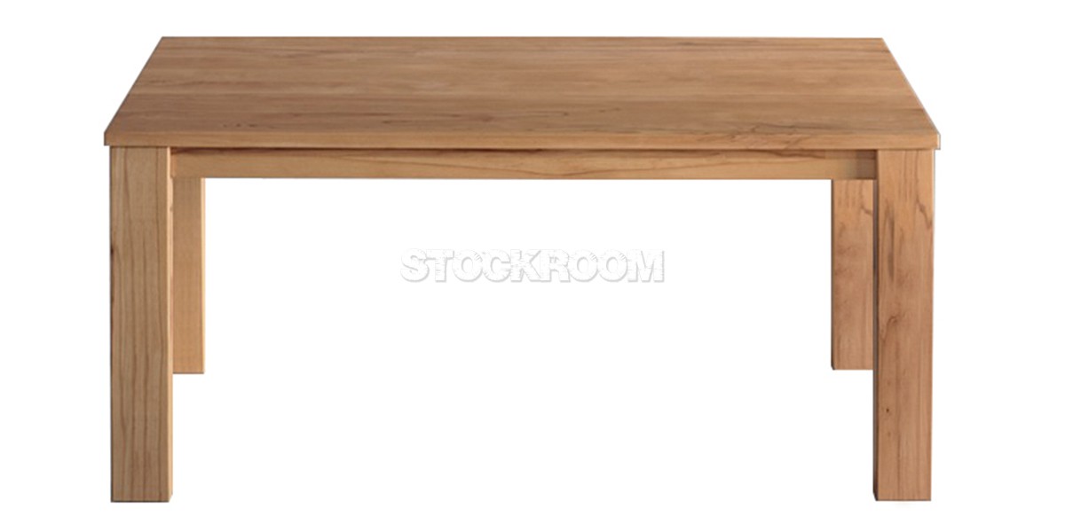 Escaso Solid Oak Wood Slim Dining Table