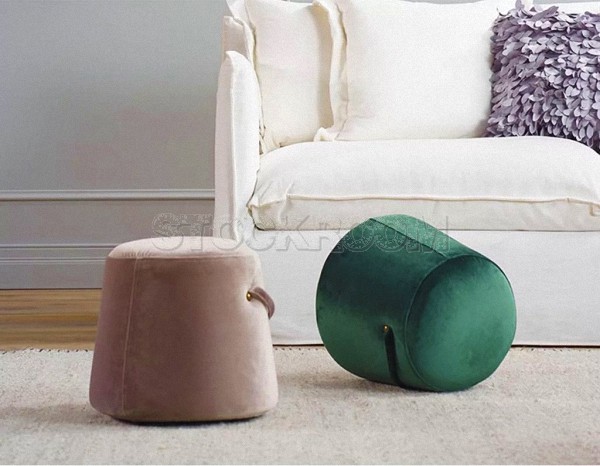 Evita Fabric Stool Ottoman