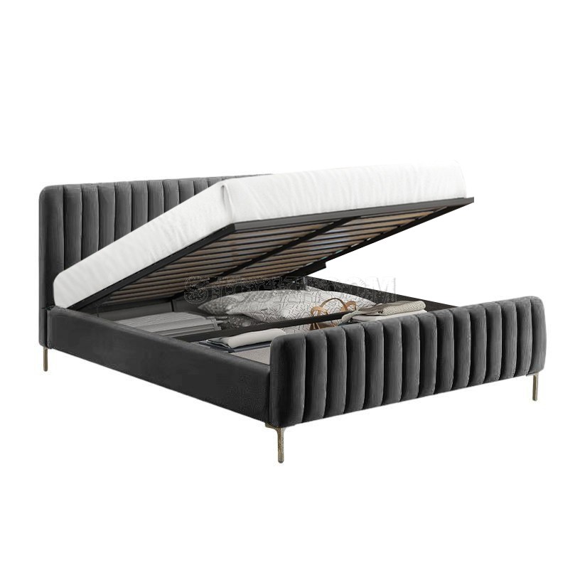 Felisa Fabric Upholstered Bed Frame With Storage