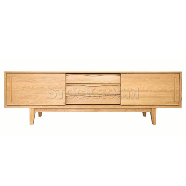 Garamond Solid Oak Wood TV Cabinet 