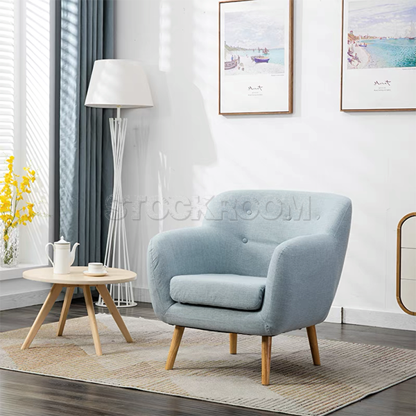 Geneva Fabric Armchair / Lounge Chair