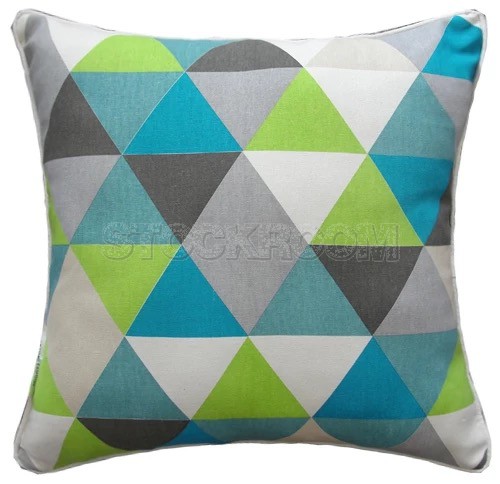 Geometric Triangle Cushion