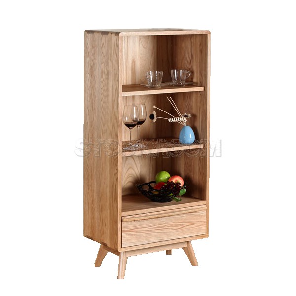 Gerardo Solid Oak Wood Storage Cabinet