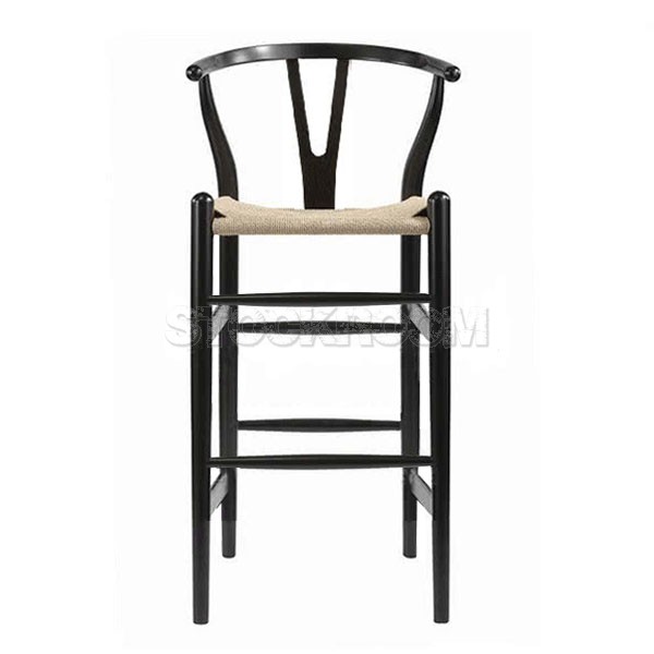 Hans J. Wegner Wishbone Style Bar Stool