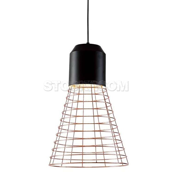 Harland Style Pendant Lamp - Tall - Front Side