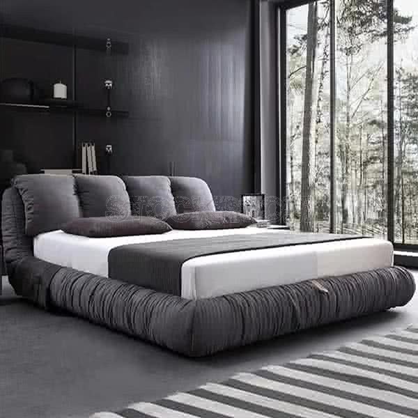 Wesleyan Fabric Upholstered Bed Frame