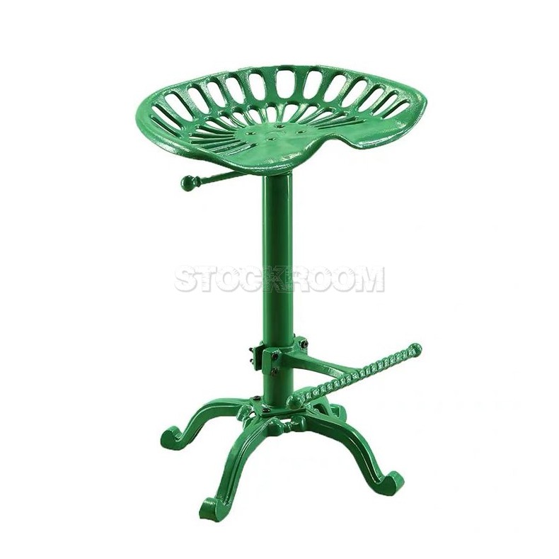 Issac Adjustable Metal Bar Stool 