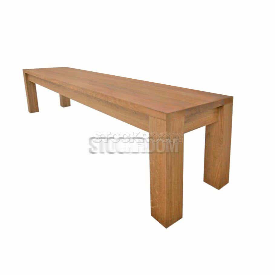 Jacob Solid Oak Wood Bench