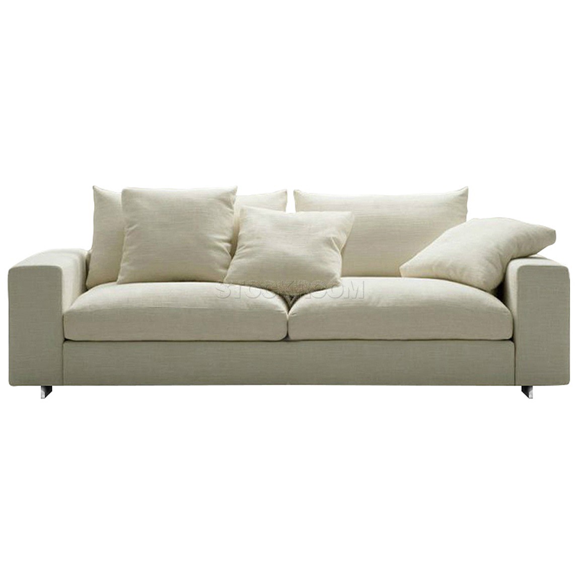 Kagan Fabric Feather Down Sofa - 2 seater