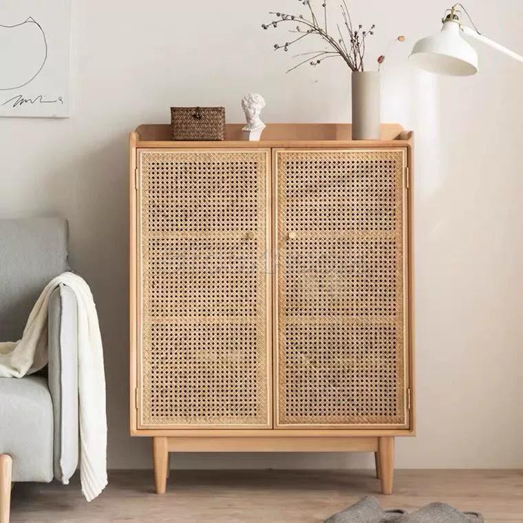 Lawson Rattan Shoe Cabinet 