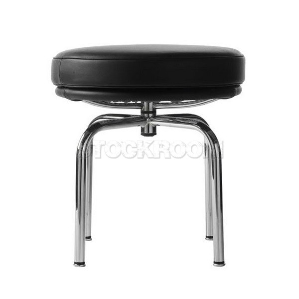 Le Corbusier LC8 Style Swivel Stool / Ottoman