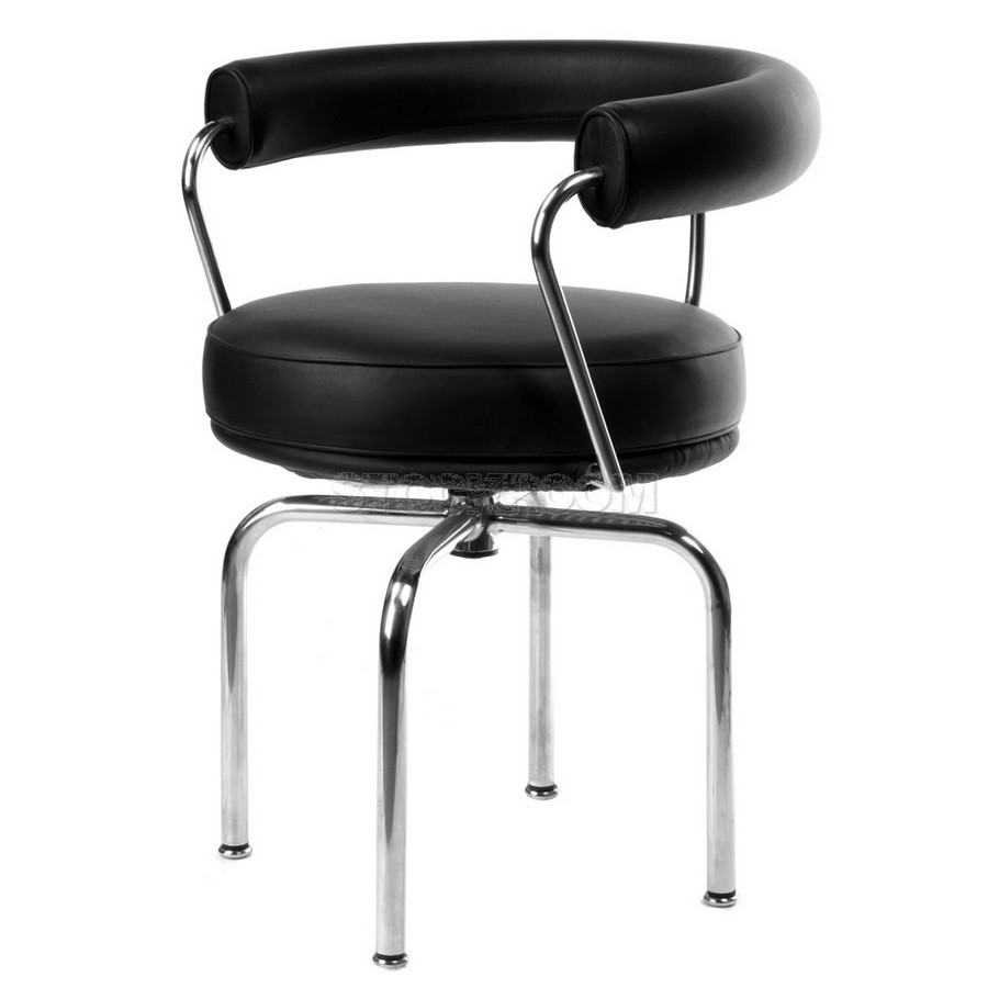 LE Corbusier LC7 Style Swivel Armchair