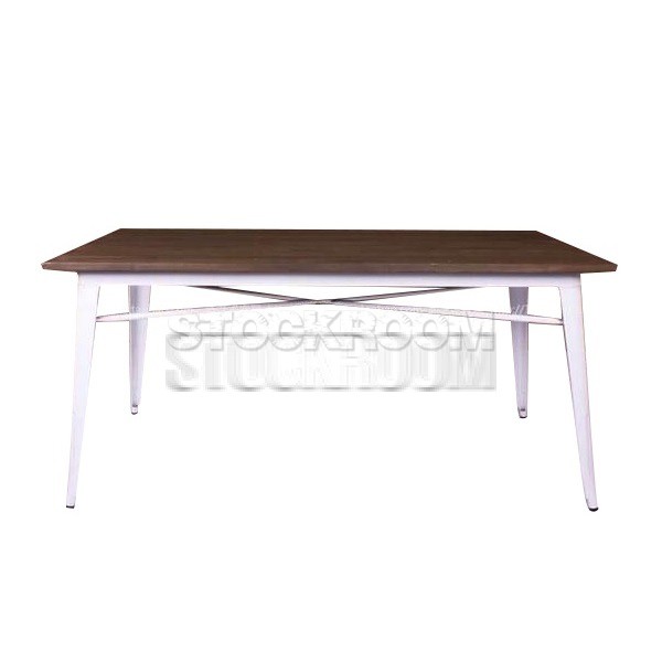 Tolix Style Industrial Dining Table