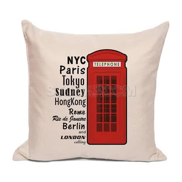 London Phone Box Cushion
