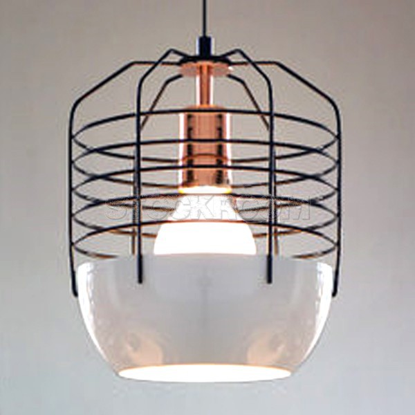 Lucien Modern Style Cage Pendant Lamp