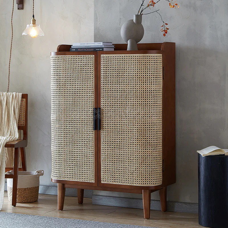 Lumini Rattan Shoe Cabinet